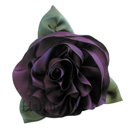 Silk Flower Brooch African Violet L