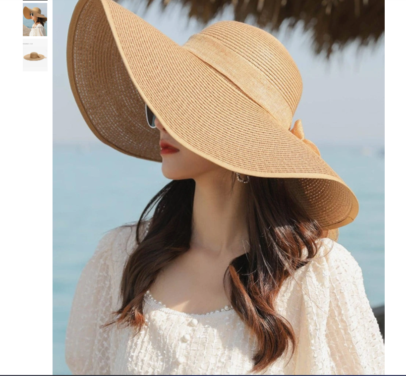Women Bow Decor Sun Hat