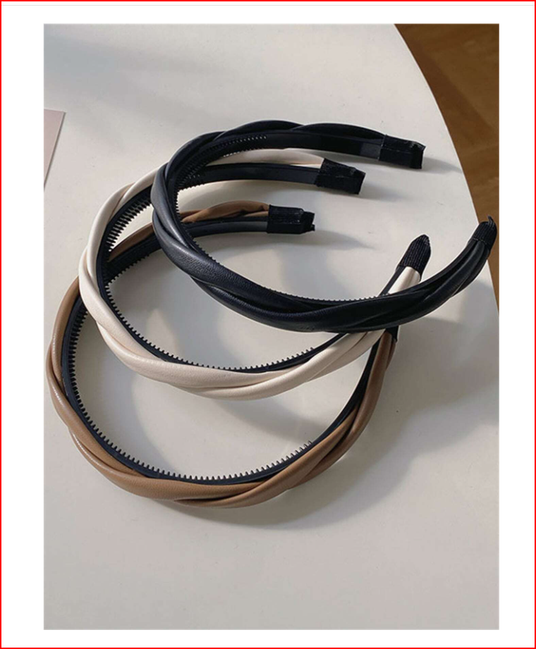 3pcs High End Leather Hair Bands
