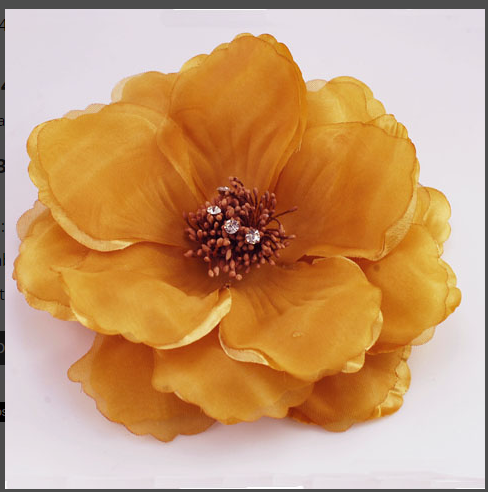 Artificial Flower Brooch Pin