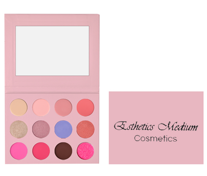 9 Color Highly Pigmented Blush Palettes with Floral design cover