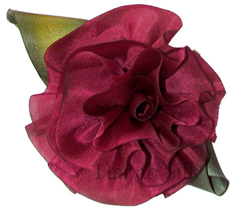 Silk Flower Brooch Pin Valentina   S
