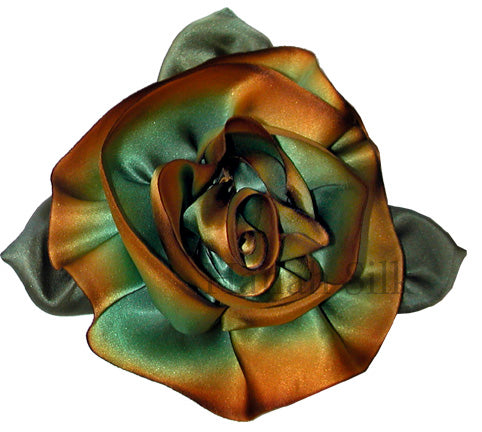 Silk Flower Brooch   Golden Lichen   L