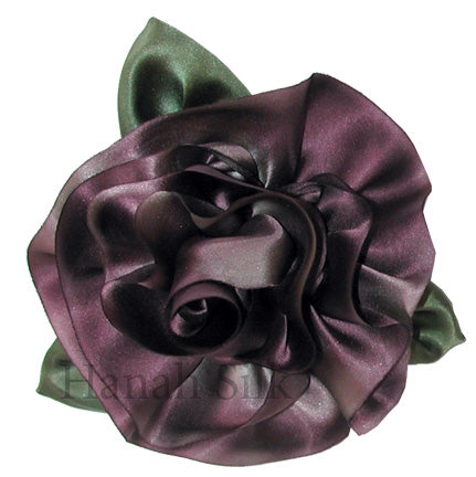 Silk Flower Brooch Pin