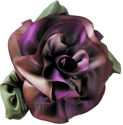 Silk Flower Brooch Wild lris  L