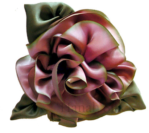 Silk Flower Brooch Lupine   L