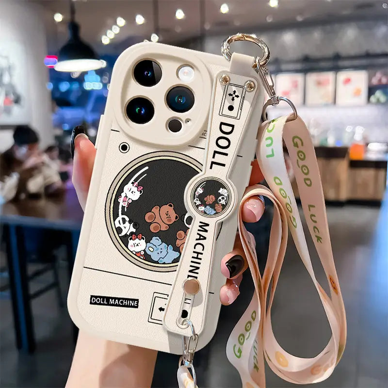 White, Fashionable and Creative Animal Phone Case for lPhone 16