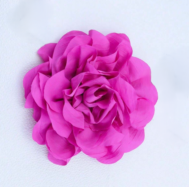 Extra Large Fabric Flower Brooch Pin
