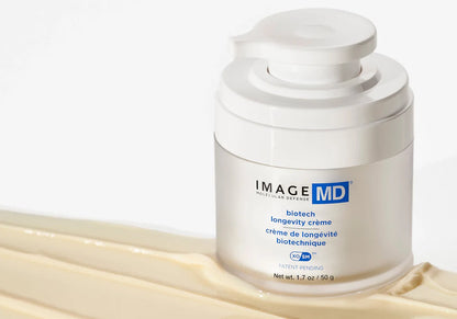 Image Skincare: MD Biotech Logevity Cr`eme,Clinically Proven to Firm Hydrate,improve elasticity and strenghten the skin in just weeks.