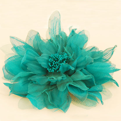Large Fabric Flower Brooch Pins