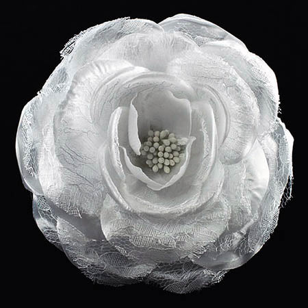 Large Fabric Flower Brooch Pins