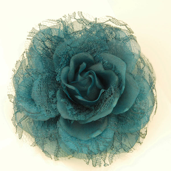 Large Fabric Flower Brooch Pins