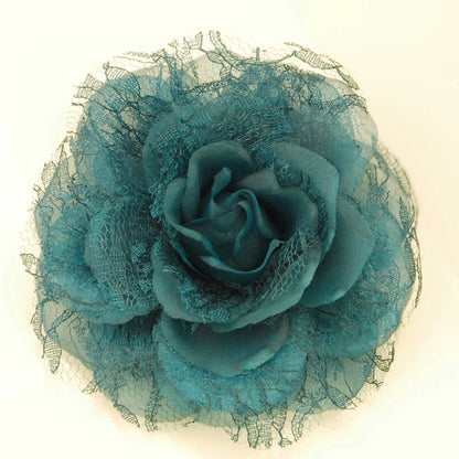 Large Fabric Flower Brooch Pins