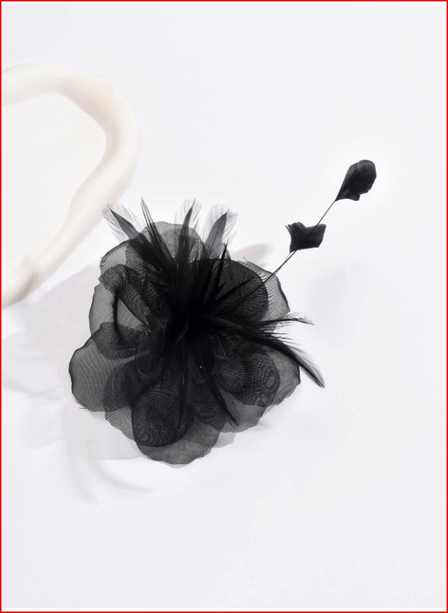 Large Fabric Flower Brooch Pins