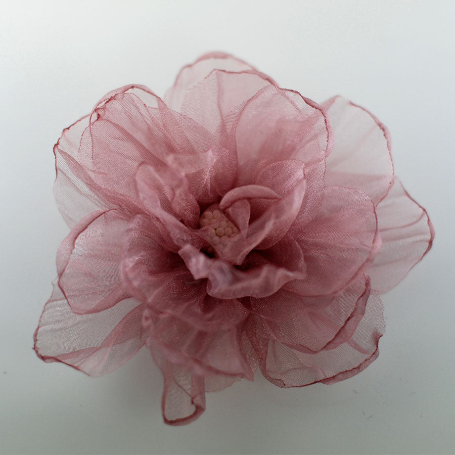 Small Fabric Flower Brooch Pin