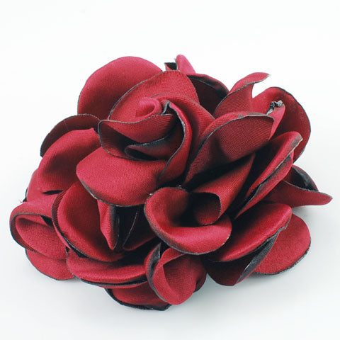 2-3/4 Burgundy Brooch pin for lapel and headwear