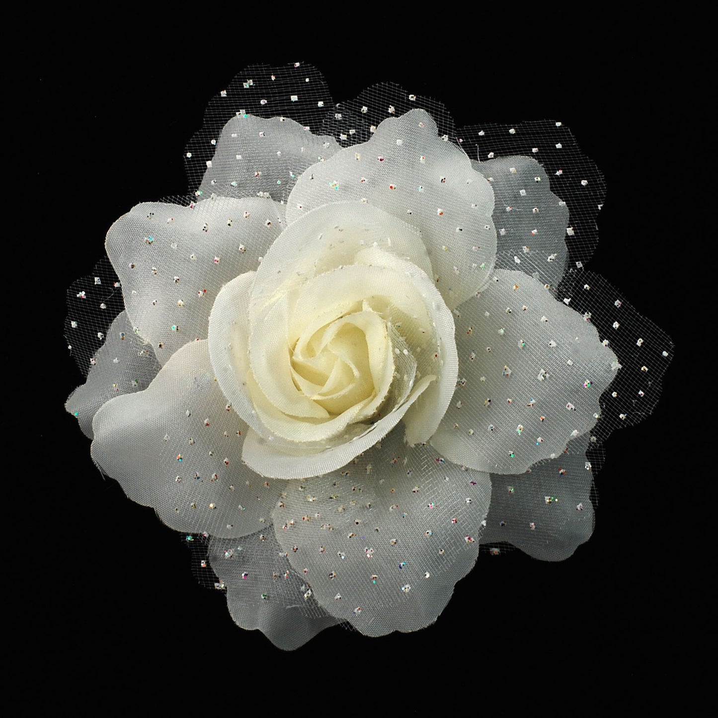 Small Fabric Flower Brooch Pin