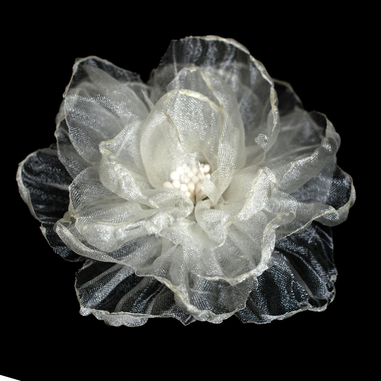 Polyester, Fabric Flower Pin for Girls Dress
