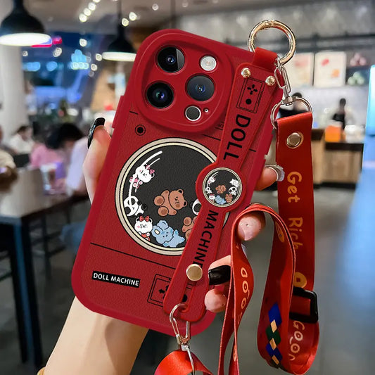 Red, Fashionable and Creative Animal Phone Case for lPhone, 16, 16 Pro, 16 Pro Plus