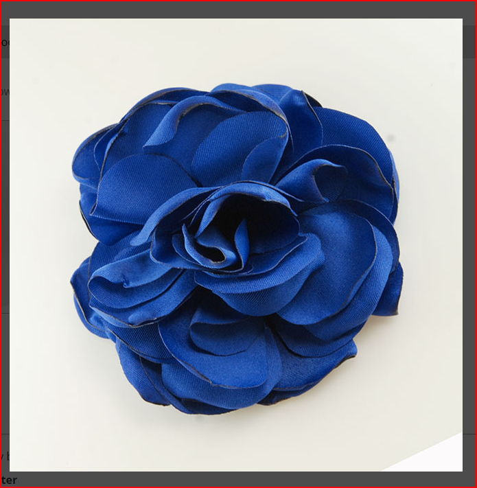 3" navy blue brooch for lapel or headwear