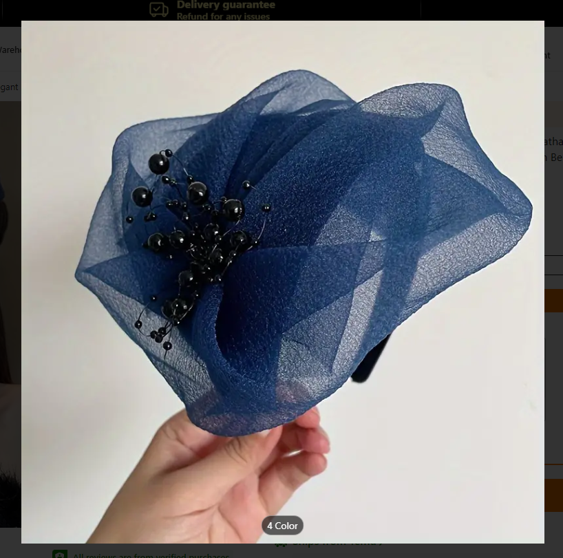 Opulent Retro Tulle Fascinator Headband