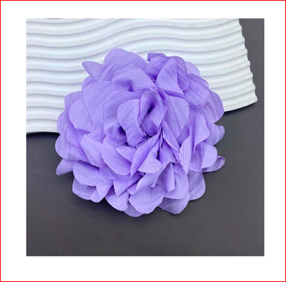 Extra Large Fabric Flower Brooch Pin