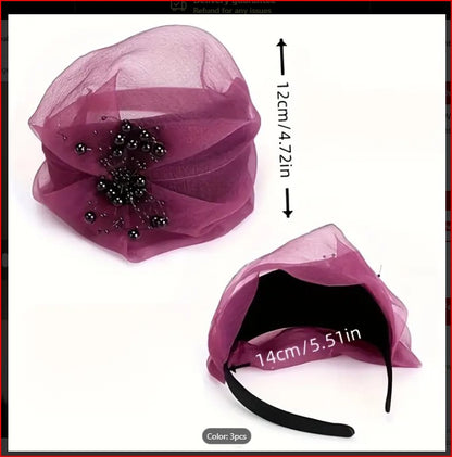 Opulent Organza Retro Tulle Fascinator Headband