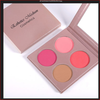 Highly Pigmented Four Color Blush Palette