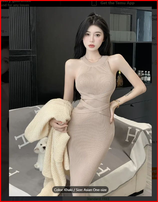 Pink Slimming Halter Neck Knit Bodycon Cross Back Dress