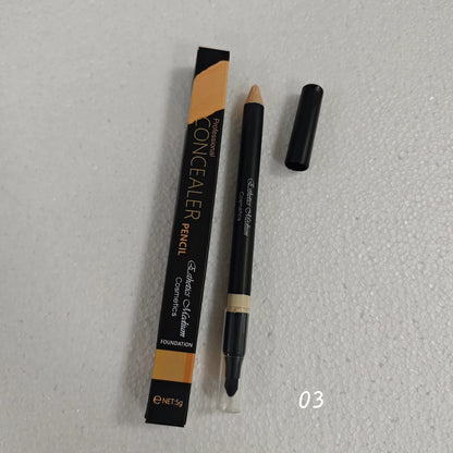 Waterproof Double-Headed Face Concealer with Brush