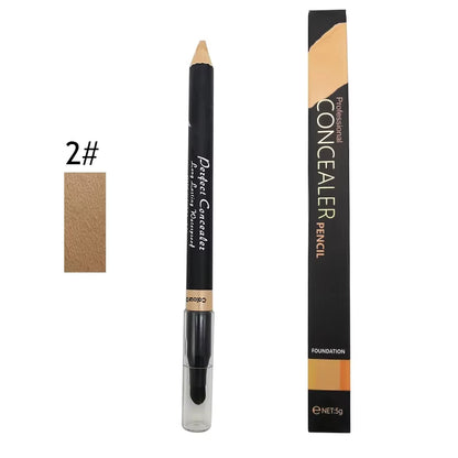 Waterproof Double-Headed Face Concealer with Brush